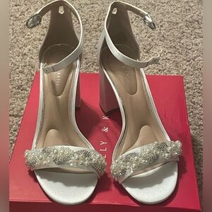 Brand new shoes. White. Perfect for a bride!